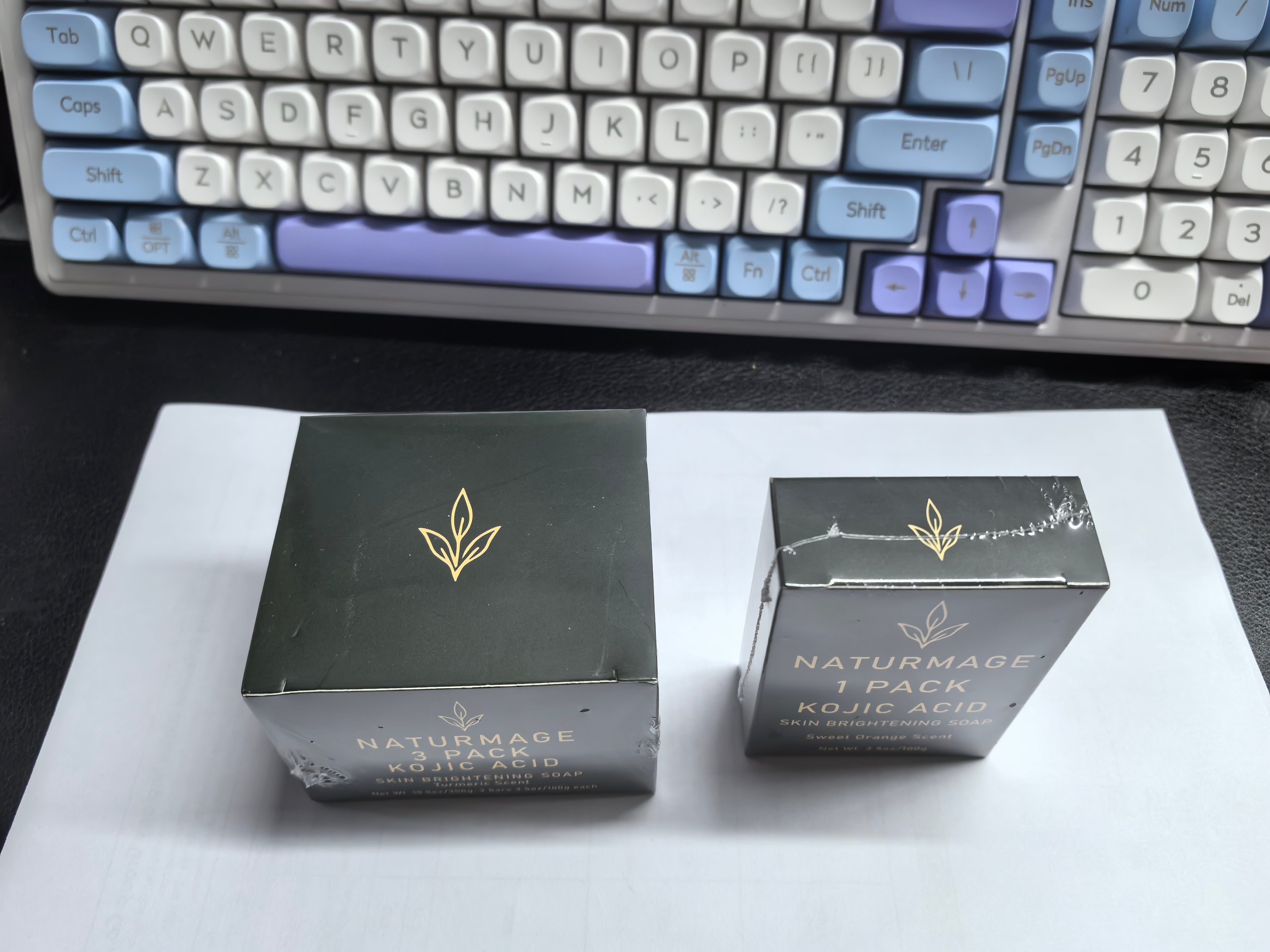 Jabón Iluminador NATURMAGE™ (Ácido Kójico & Naranja) | Vegano y Libre de Sulfatos | Pack Individual y 3 Unidades
